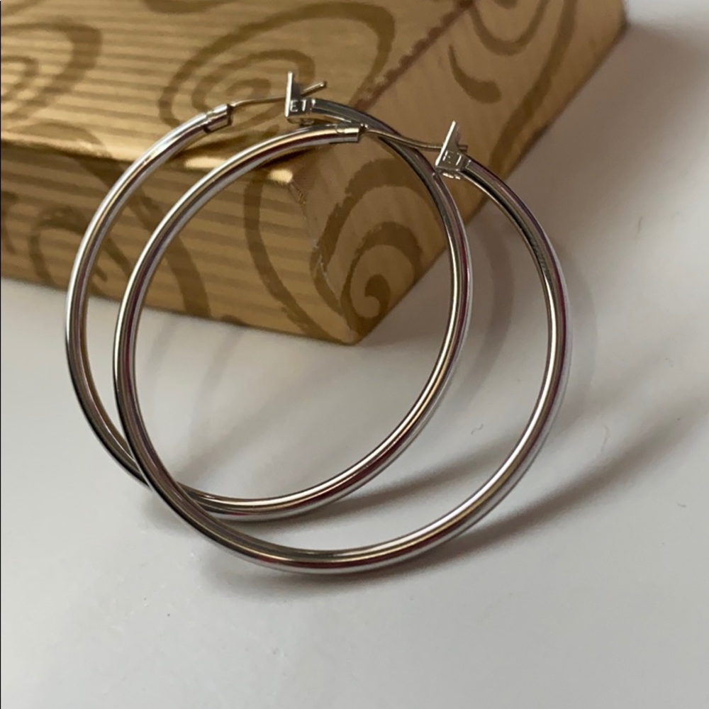 Silver Hoop Earrings